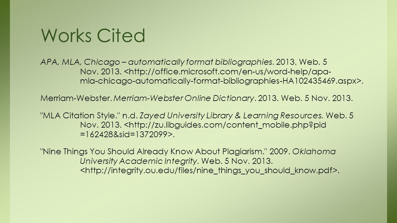 Written assignment hl